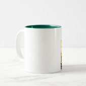 コーヒーライオン深刻なコーヒー2調子 ツートーンマグカップ (正面左)