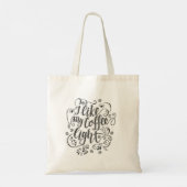 コーヒーライトが好き トートバッグ (裏面)