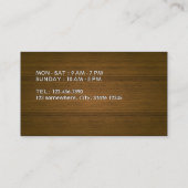 コーヒーラウンジバーレザー&ウッドロイヤリティパンチ ロイヤリティカード (裏面)