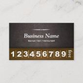 コーヒーラウンジバーレザー&ウッドロイヤリティパンチ ロイヤリティカード (正面)