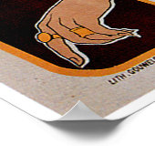 コーヒーラジャヴィンテージホットコーヒードリンクアドアート ポスター (角)