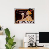 コーヒーラジャヴィンテージホットコーヒードリンクアドアート ポスター (ホームオフィス)