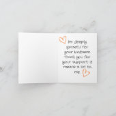 コーヒーラテを飲む サンキューカード (内部)