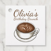 コーヒーラテカプチーノバースデーパーティーブランチ フェイバータグ (正面)