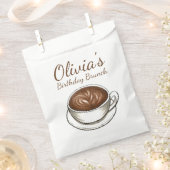 コーヒーラテカプチーノバースデーパーティーブランチ フェイバーバッグ (クリップ留めされた状態)