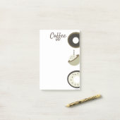 コーヒーラテチョコレートドーナツカフェポストイットノート ポストイット (デスク上)