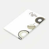 コーヒーラテチョコレートドーナツカフェポストイットノート ポストイット (アングル)