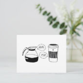 コーヒーラテバレンタインズラブ シーズンポストカード (スタンド正面)