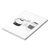 コーヒーラテバレンタインズラブ ノートパッド (回転)