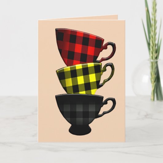 コーヒーラテラブ誕生日カード カード (正面)