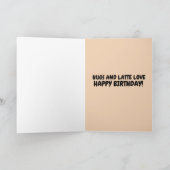 コーヒーラテラブ誕生日カード カード (内部)