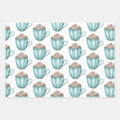 コーヒーラテ包装紙シート ラッピングペーパーシート (正面3)