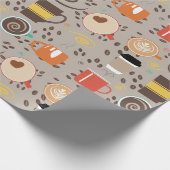 コーヒーラテ包装紙 ラッピングペーパー (角)