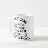 コーヒーラバーおもしろい引用文コーヒーマグ コーヒーマグカップ (正面左)