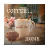 コーヒーラバーアートキッチンタイル タイル (正面)