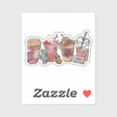 コーヒーラバーウエスタンカウボーイテーマ シール (シート)