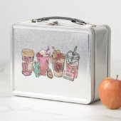 コーヒーラバーウエスタンカウボーイテーマ メタルランチボックス (インサイチュ)