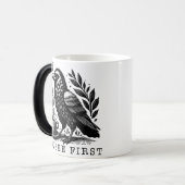 コーヒーラバーカップ、コーヒーユーモアのマグカップ、コーヒージョーク モーフィングマグカップ (正面左)