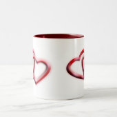 コーヒーラバーギフトアイディア |ハートデザイン ツートーンマグカップ (中央)