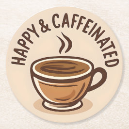 コーヒーラバークラブコースター ラウンドペーパーコースター