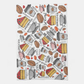 コーヒーラバーコーヒーショップまたはカフェキッチンタオル キッチンタオル (縦)