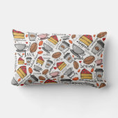 コーヒーラバーコーヒーショップまたはカフェ装飾用クッション ランバークッション (裏面)