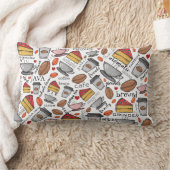 コーヒーラバーコーヒーショップまたはカフェ装飾用クッション ランバークッション (ブランケット)