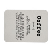 コーヒーラバーコーヒー定義 マグネット (横)
