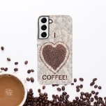 コーヒーラバーコーヒー豆ハート SAMSUNG GALAXY S22 ケース<br><div class="desc">コーヒー愛好家は、ここから蹴り出される！そのデザインはどんな商品にも似合う。⭐このテンプレートをアートワークでパーソナライズする⭐さらに編集して変更を加える。⭐このデザインを製品に転送する。bit.ly/SandyspiderStoresにある私のすべての店を訪ね（カットアンドペースト）。</div>