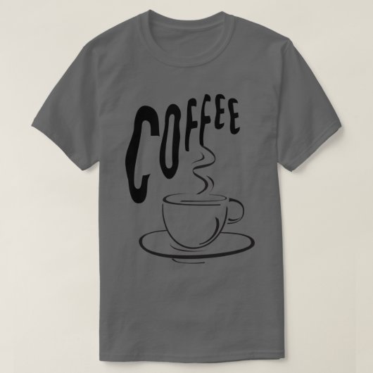 コーヒーラバーズカップデザイン Tシャツ (デザイン正面)