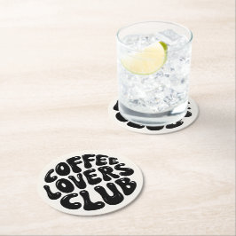 コーヒーラバーズクラブラウンドコースター ラウンドペーパーコースター