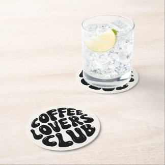 コーヒーラバーズクラブラウンドコースター ラウンドペーパーコースター