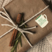 コーヒーラバーズファームハウススタイルクリスマスステッカー シール