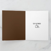 コーヒーラバーズラージブラウン誕生日 カード (内部)