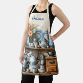 コーヒーラバーズヴィンテージブルー エプロン (インサイチュ)