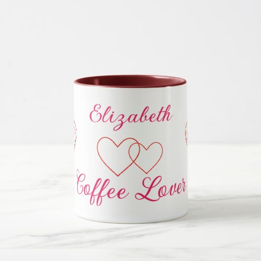 コーヒーラバーハート マグカップ (中央)