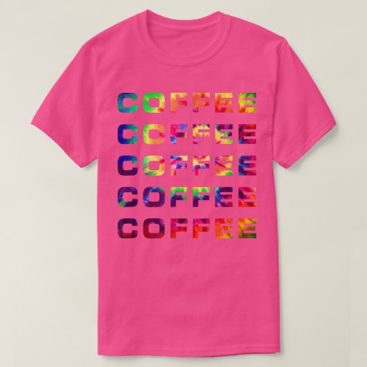 コーヒーラバーポップ・アートのカルチャー絞り染めグラフィックおもしろいメンズ Tシャツ (デザイン正面)