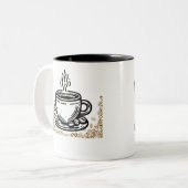 コーヒーラバーマググ ツートーンマグカップ (正面左)