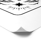 コーヒーラバーヨガタロットカード〔占星術の〕十二宮図星占い ポスター (角)