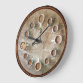 コーヒーラバーラウンドウォールクロック ラージ壁時計 (傾斜)