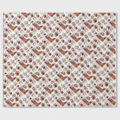 コーヒーラバーラッピング紙 ラッピングペーパー (フラット)