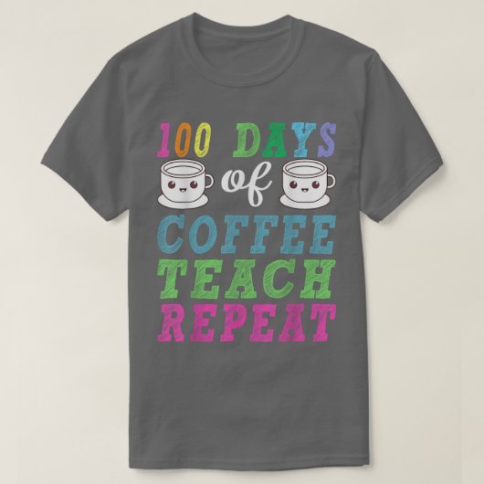 コーヒーラバー先生100日のコーヒーレ教えープ Tシャツ (デザイン正面)