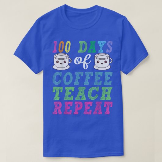 コーヒーラバー先生100日のコーヒーレ教えープ Tシャツ (デザイン正面)