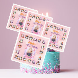 コーヒーラバー幽霊テーブルナプキン子供へ誕生日 スタンダードカクテルナプキン