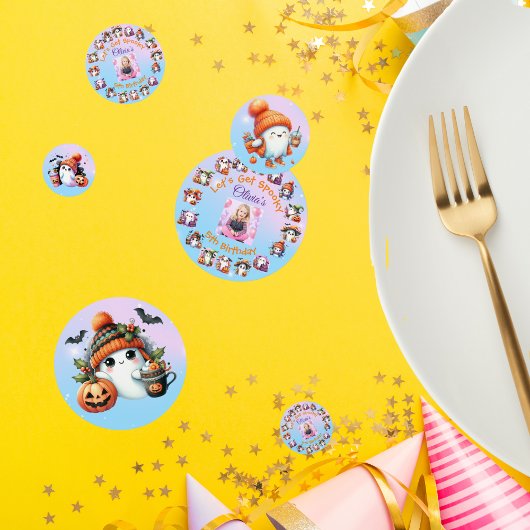 コーヒーラバー幽霊テーブル紙吹雪子供へパーティー コンフェッティ