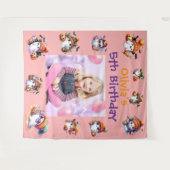 コーヒーラバー幽霊パーティー背景子供へパーティー タペストリー (正面(横))