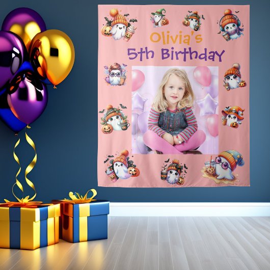 コーヒーラバー幽霊パーティー背景子供へパーティー タペストリー