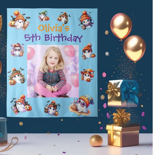 コーヒーラバー幽霊パーティー背景子供へパーティー タペストリー