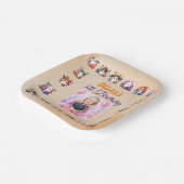 コーヒーラバー幽霊紙プレート子供へ誕生日 ペーパープレート (傾斜あり)