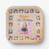 コーヒーラバー幽霊紙プレート子供へ誕生日 ペーパープレート (正面)